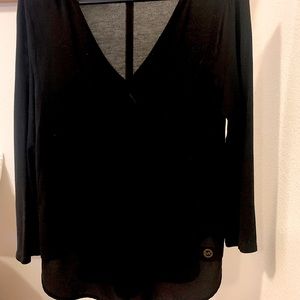 Michael Kors Long Sleeve Shirt, Size M, All Black